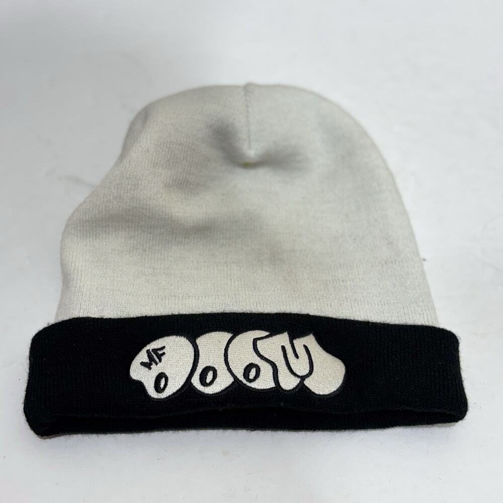 Mf Doom Hat Winter Black White